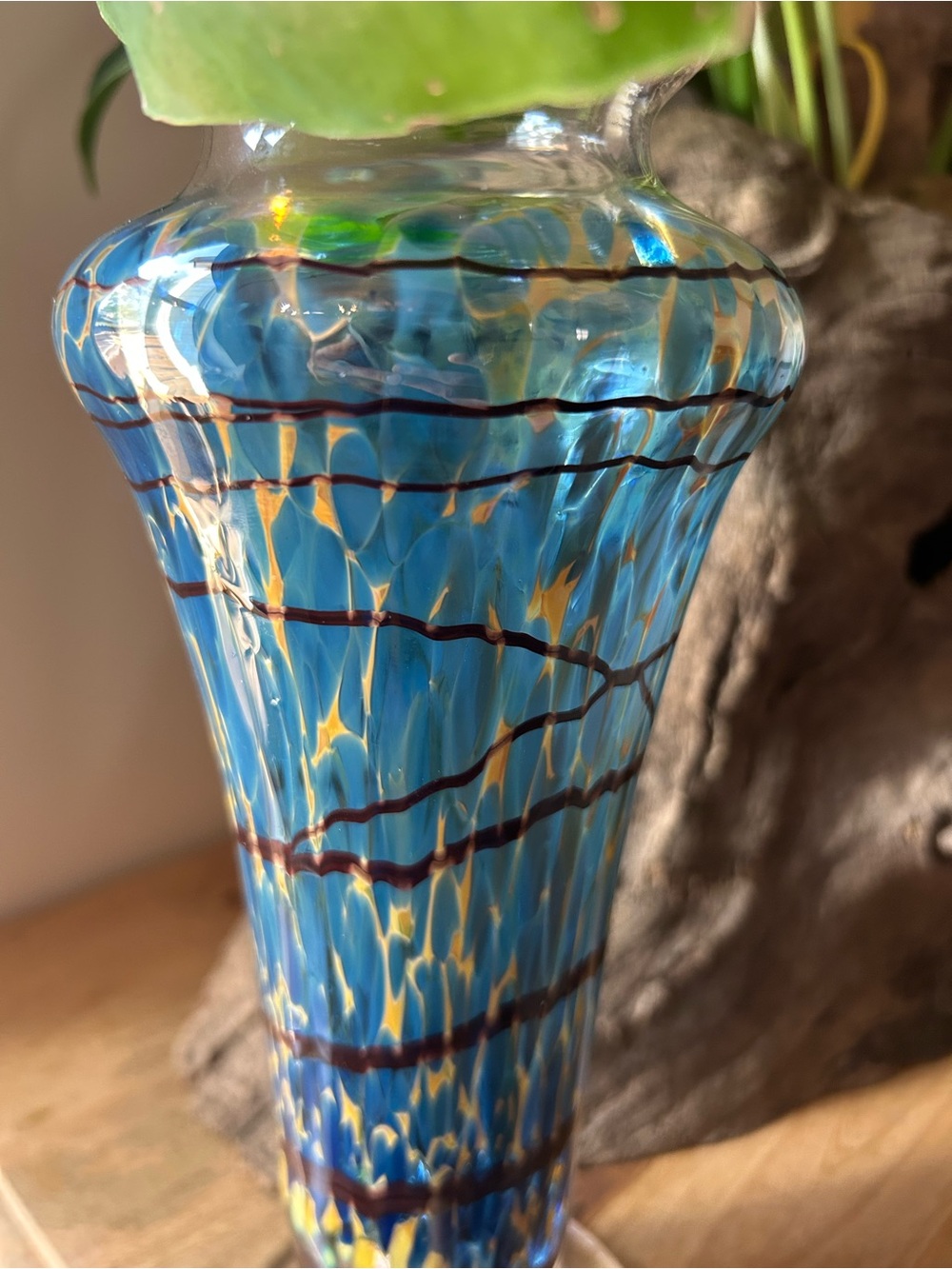 Steve Palmer Hand Blown Glass Vase